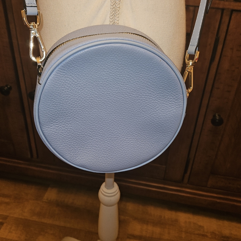 Michael Kors Light Blue Round Crossbody Bag - Picture 2 of 8